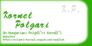 kornel polgari business card